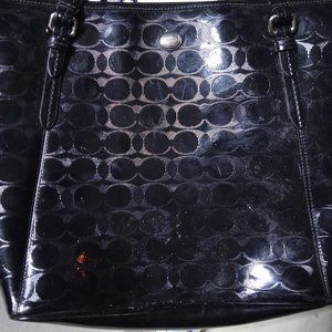 Black coach purse